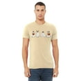 thumbnail image 2 of Hiding Ghost Dogs Halloween Outfit Pet Lovers Unisex Men's T-shirt, S, Natural, 2 of 5