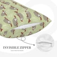 thumbnail image 3 of Susaid Twig Sloth Print Pillowcases Multiple Size, Pillow Cover Super Soft Envelope Closure Standard Pillow Case-20"x30", 3 of 6