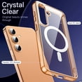 thumbnail image 4 of JETech Magnetic Case for Samsung Galaxy S24 5G, Compatible with MagSafe, Shockproof Protective Phone Cover, Non-Yellowing Hard Clear PC Back (Sandstone Orange), 4 of 7