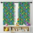 thumbnail image 5 of Blackout Kids Curtains,Green Cartoon Dinosaurs Palm Trees Sun Pattern Childrens Insulated Curtains Set Of 2,Bedroom Essentials,Toddler Room Decor 42"x54", 5 of 5