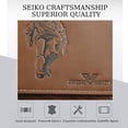 thumbnail image 3 of Tonnylam Cartera de cuero suave de PU para hombre con ranuras para múltiples tarjetas Cartera cruzada de negocios de moda, 3 of 8
