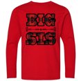 thumbnail image 3 of Inktastic Big Sis Buffalo Plaid Sister Long Sleeve Youth T-Shirt, 3 of 5