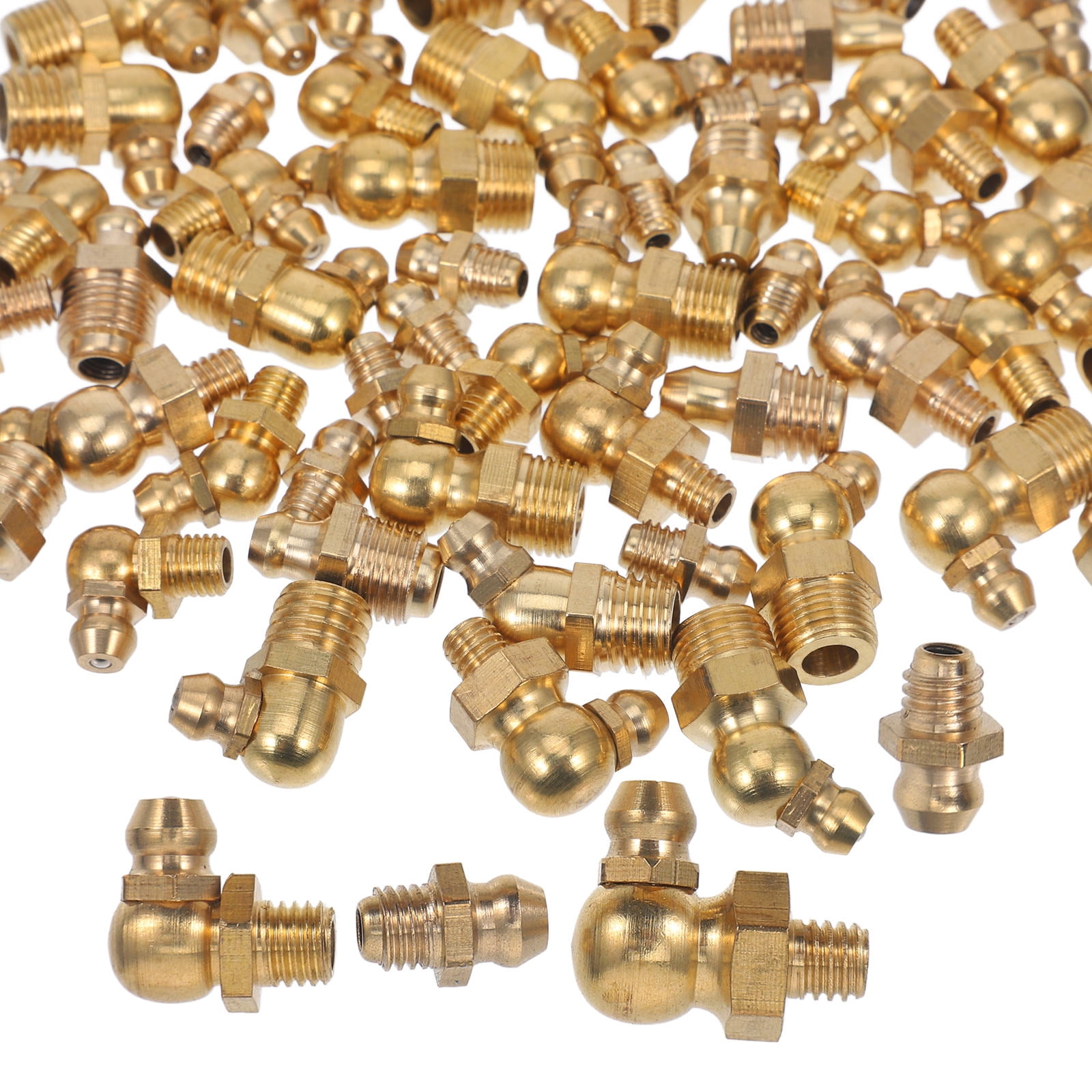 SEWCHICS Brass Grease Fitting Assortment 60Pieces for Mechanics Practical Design