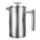 thumbnail image 1 of Double Wall Tea Maker Pot Large Capacity Espresso Coffee Machine French Coffee Maker Pot Stainless Steel 800ml, 1 of 5