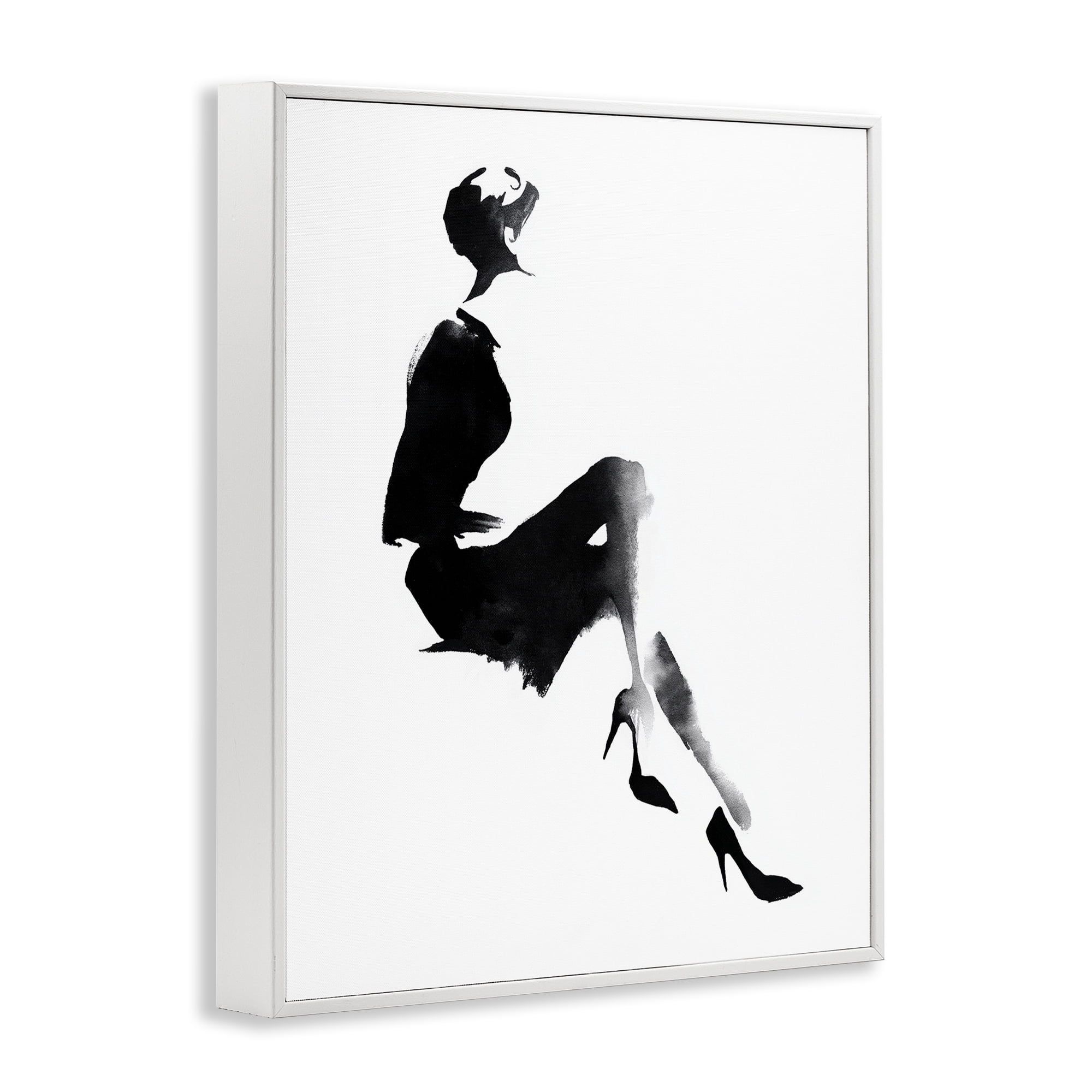 Stupell Industries Chic Silhouette Noir White Framed Giclee Art, design by Svetlana Aleynikova