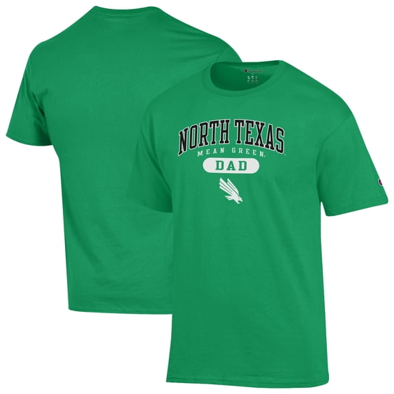 Men's Champion Kelly Green North Texas Mean Green Dad Pill Box Jersey T-Shirt