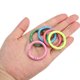 thumbnail image 4 of Anillos de resorte de metal Uxcell de 34 mm, clip de snap de aleación de zinc, llaveros redondos de gatillo, color púrpura, 12 piezas, 4 of 5