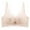 Beige, variant on WRKEKC Wireless Bras for Women, Women's Back Buckle Flower Lace Thin Style Ventilate Bra without Steel Rim