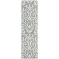 thumbnail image 2 of Addison Rugs Chantille Indoor/Outdoor Transitional Floral Gray Washable Runner Rug, 2'3" x 7'6", 2 of 6