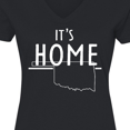 thumbnail image 4 of Inktastic It's Home- State of Oklahoma outline Women's V-Neck T-Shirt, 4 of 5