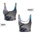 thumbnail image 5 of Picia Elephant Fireworks Celebration Sports Bra for Women,Padded Strappy Sports Bras Medium Support Yoga Bra with Removable Cups,Running Yoga Bra-X-Large, 5 of 9