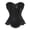 Black, variant on Plus Size Corset Top for Women Bustier Lace up Gothic Lingerie Burlesque Costume Dress (Purple, 3XL)