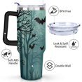 thumbnail image 3 of Halloween Pumpkin 40 oz Coffee Tumbler with Handle Double Wall Coffee Travel Mug Modern Tumbler for Spring Summer Birthday Christmas, 3 of 7