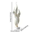 thumbnail image 4 of CoudarTitie African Tribal Feather Lady Statue Modern Resin Figurine Lightweight Decorative Sculpture Art Crafts Home Decor for Hotels Fireplace Office Cabinet, 4 of 8