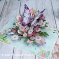 thumbnail image 2 of CCOCC 3D Pop Up Birthday Cards for Women-Beautiful Butterfly&Flower Greeting Card with Envelope-Perfect Mother'S Day,Wife,Mom,Sister,Friend Gift-Handmade 3D Paper Art Card, 2 of 7