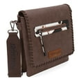 thumbnail image 3 of Wrangler Crossbody Bags for Women Vintage Hand Woven Shoulder Purse, Cow Print-Coffee, 3 of 7