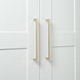 thumbnail image 3 of GlideRite 8-13/16 in. (224mm) Center-Center Solid Square Bar Cabinet Pull, Champagne Gold, 5 Pack, 3 of 4