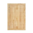 thumbnail image 4 of 23.6"x35.4" Single Swinging Door, Square Cafe Saloon Swing Door with 3 Hinges,1.37in Thick Solid Wood Partition Door for Hallway Kitchen Bar Pub Shop (Log Color), 4 of 24