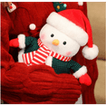 thumbnail image 5 of putnchl Christmas Snowman Plush Toy Soft Stuffed Doll Decorative Holiday Home Decor Festive Gift, 5 of 5