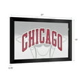 thumbnail image 3 of Chicago Bulls Fade Ready-To-Hang Black Framed Wall Mirror, 3 of 4