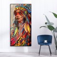 thumbnail image 3 of 5D DIY Diamond Painting Kits Full Square Drill Indian Woman Mosaico Imagen Sywqhk Decoración hogareña, 3 of 9