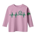 thumbnail image 3 of WOYY Big Girls St. Patrick's Day T Shirt 3/4 Sleeve Graphic Tee for Kids, Sizes 12-13, 3 of 3