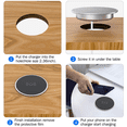 thumbnail image 3 of 4X Built in Desktop Wireless Charger Desktop Furniture Embedded Fast Wireless Charger Charging for Smartphone, 3 of 8