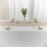 Efavormart 12" x 108" Beige Accordion Crinkle Taffeta Table Runner ...