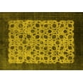 thumbnail image 1 of Ahgly Company Machine Washable Indoor Rectangle Oriental Yellow Industrial Area Rugs, 7' x 10', 1 of 4