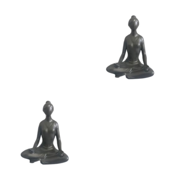 Bewildely Decoración de cerámica para chica de Yoga, simulación moderna de estilo Simple, Color sólido, elegante decoración de adorno para Type6 NO6