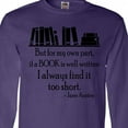 thumbnail image 4 of Inktastic Jane Austen Book Quote Long Sleeve T-Shirt, 4 of 5