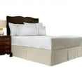 thumbnail image 1 of 100% Egyptian Cotton 1 PCs Box Pleated BedSkirt 15 inches (Ivory,Full), 1 of 5