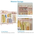 thumbnail image 2 of VIPEK V5i Garment Rack Heavy Duty Clothes Rack Closet Wardrobe Bedroom Armoires Freestanding Clothing Rack, Pink, 2 of 8