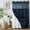 Navy Blue, variant on DawnJoanHD No Hook Shower Curtain with Snap in Fabric Liner, Waffle Weave Heavyweight Fabric Shower Curtain with See Through Top Window, White Waffle Shower Curtains, 72"X75"