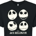 thumbnail image 3 of The Nightmare Before Christmas - Jack Emotions Glow in The Dark - Juniors Cropped Cotton Blend T-Shirt, 3 of 5
