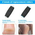 thumbnail image 4 of [5 Pcs] Rouleaux de Remplacement compatible avec Scholl Velvet Smooth, 2 Types de Rugosité, Pierre Ponce Recharge Coleuse Électrique, pour Pédicure Pied Électrique, Cola Pieds, 4 of 5