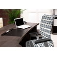 thumbnail image 3 of Ambesonne Ikat Office Chair Cover Stretchable High Back, Traditional Circles Dots, Night Blue White, 3 of 6