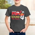 thumbnail image 2 of LRen Toddler Boy Shirts 4t Boys Funny Print Crewneck Short Sleeve Graphic T-Shirts Kids Boys Summer Blouse Cute Casual Casual Summer Tops, 2 of 4