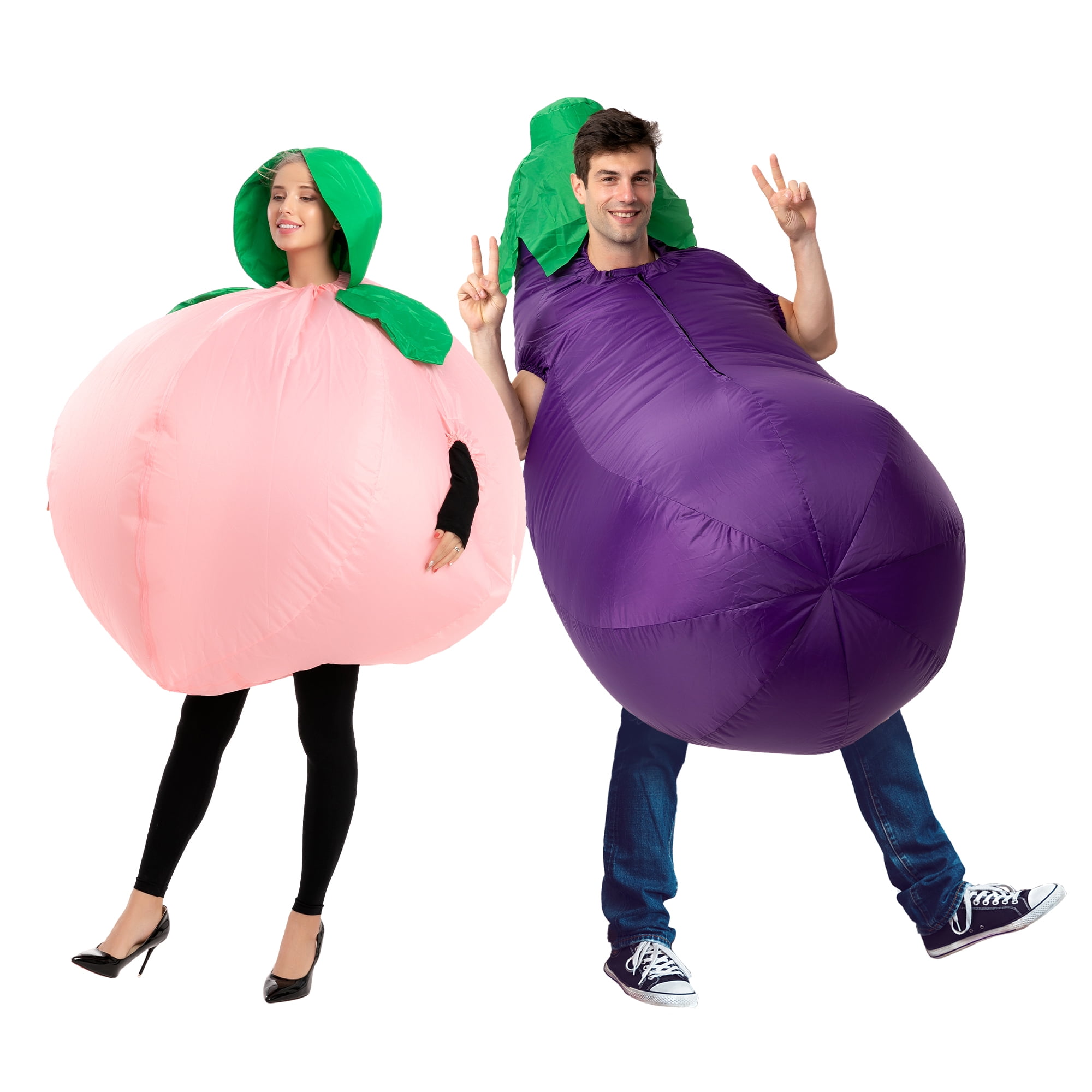 Spooktacular Creations Peach & Eggplant Inflatable Adult Halloween