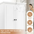 thumbnail image 5 of DEALTOPS Tall Storage Cabinet with Adjustable Shelves and 4 Drawers, White, 5 of 8