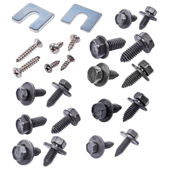 JEGS Front End Fastener Kit for 1960-1966 GM Truck [Black Finish]