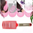 thumbnail image 4 of Enredo Masaje Cepillo para el cabello Curva Ventilación Cepillo para el cabello Estilo de ventilación Peine para el cabello Estilista Herramientas para el peinado del cabello Mujer Niña Peinado, Adepaton CPB-US-HPP152-3, 4 of 5