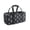 Ikat Black, variant on Extra Large Utility Tote Bag with Wireframe, Collapsible Reusable Shopping Grocery Bag, Mesh Pockets & Velcro (Ikat Black, 23.5''Lx11''Wx11.5''H)