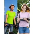 thumbnail image 3 of Womens High Visibility Shirt UPF50+ Short Sleeve Sun T-Shirt for Women Chloe Neon Green (XL), 3 of 7