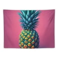 thumbnail image 5 of GOSMITH Decorations for Dorm Vintage Pink Color Big Pineapple Tropical Summer Fruits Painting, 5 of 6