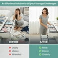 thumbnail image 4 of RFAQK 18 Pack Drawer Organizer Clothes-3 Sizes (L, M, S) Dresser Drawer Organizer-Baby Drawer Organizer for Nursery-Foldable Fabric Drawer Dividers for Underwear, Bedroom, Lingerie, Undies, Bra-Grey, 4 of 6