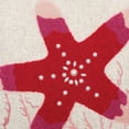 thumbnail image 2 of Sea Star Starfish Pink Needlepoint Tufted Accent Throw Pillow 16" x 16", 2 of 4