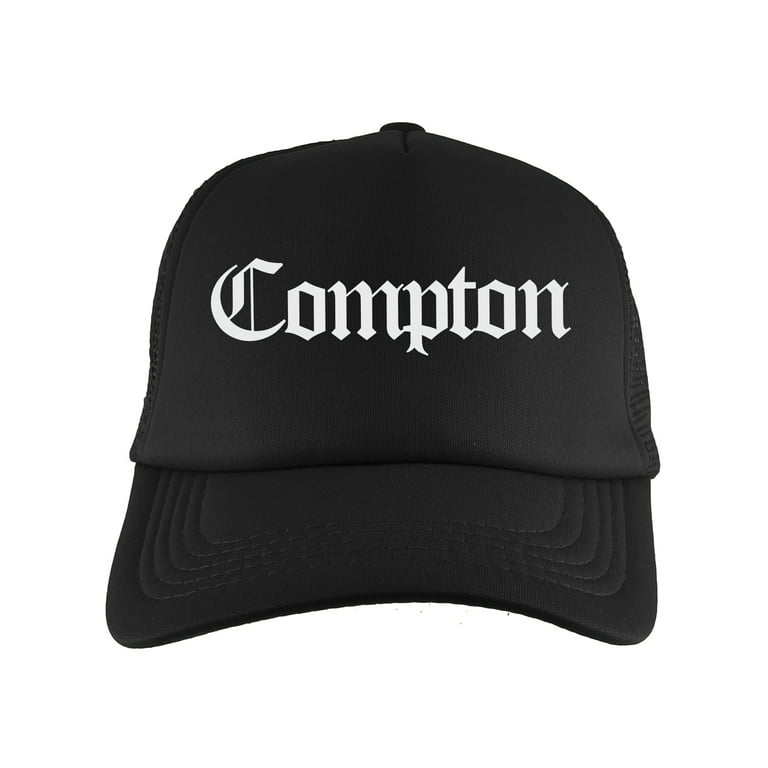 Gravity Threads Compton Old English Trucker Hat - Black 