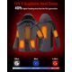 thumbnail image 3 of Chaqueta calefactable Doumern con batería recargable de grafeno 18400 mAh, 3 of 6