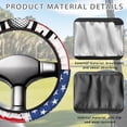 thumbnail image 4 of Jeiento American Flag Golf Cart Steering Wheel Cover Golf Print Golf Cart Steering Wheel Covers for Club Car Universal Fit Boat Steering Wheel Cover Golf Cart Accessories Decor, 4 of 7